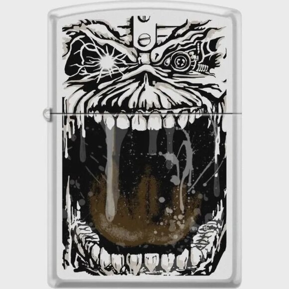 Sharp Iron Maiden Glow In The Dark Creepy Skull Zippo Lighter - Picture 1 of 1